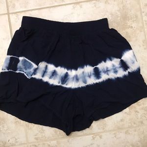 Tye dye shorts.